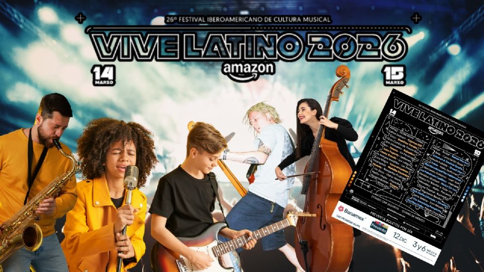 Vive Latino 2026 Cartel completo por día.