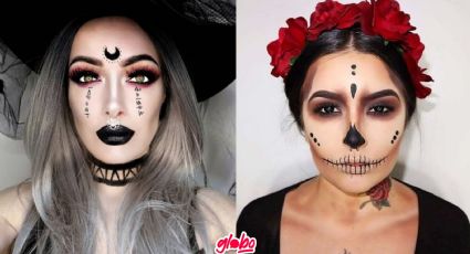 Maquillaje de Catrina y Bruja para hacer fácil y rápido en menos de 10 minutos