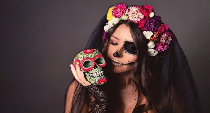 Catrina: Maquillaje y peinado sencillo, pero que parece de profesional