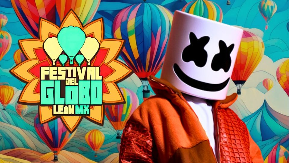La presentación de Marshmello este sábado en el Festival Internacional del Globo León 2024 será en punto de las 8:00 p.m.