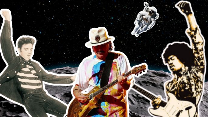 Carlos Santana, Elvis, Jimi Hendrix y más artistas llegaron a la Luna gracias al módulo Odysseus