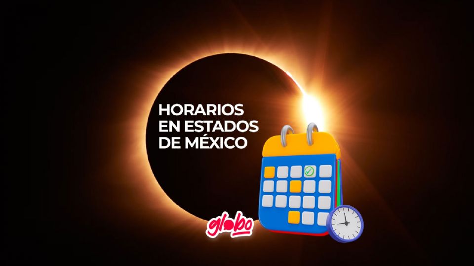 Estos son los horarios en los que podrás ver el eclipse solar  2024 en su máximo esplendor de cada estado de México.