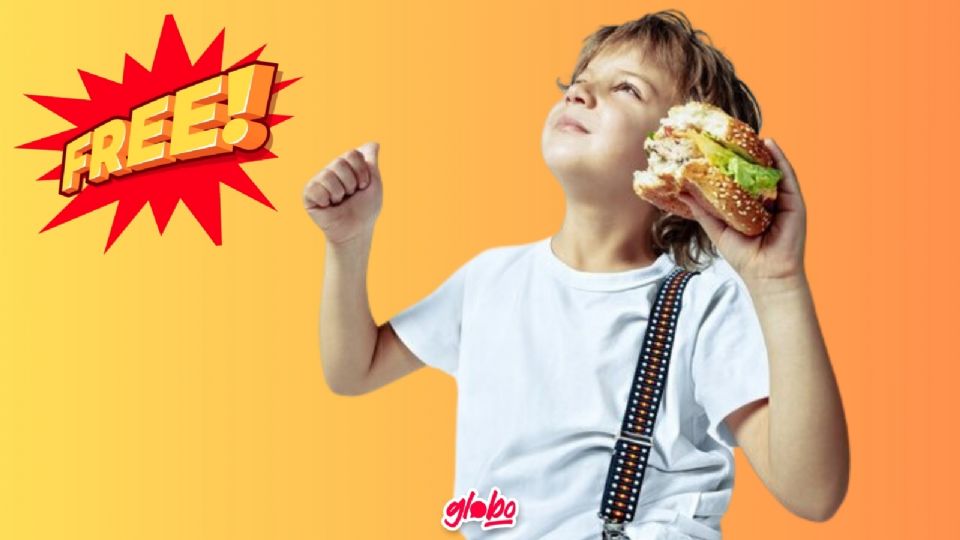 Hamburguesa gratis en Carl's Jr por el día del niño.
