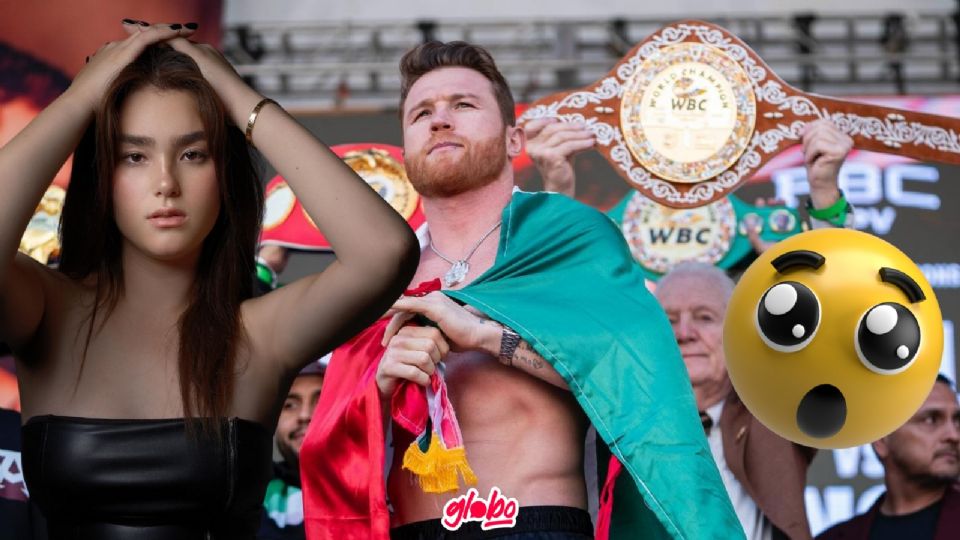 Hija del Canelo sorprende a todos los asistentes a la pelea de su papá.