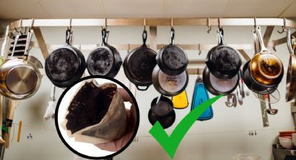 Con borra de café, así puedes eliminar las manchas de los sartenes de tu cocina