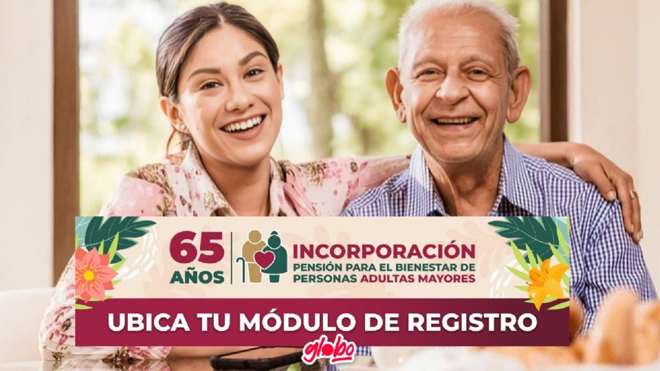 Registro para la Pensión Bienestar de Personas Adultas Mayores para Agosto, 2024.