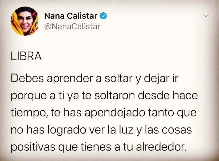 horoscopo de nana calistar para el signo de libra