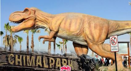 Parque Ecoturístico Chimalhuache: Albercas y laguna artificial con dinosaurios gigantes a menos de 1 hora de la CDMX