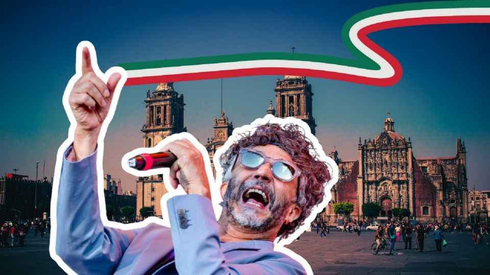 Fito Páez en el Zócalo de la CDMX, sábado 17 de enero de 2025.