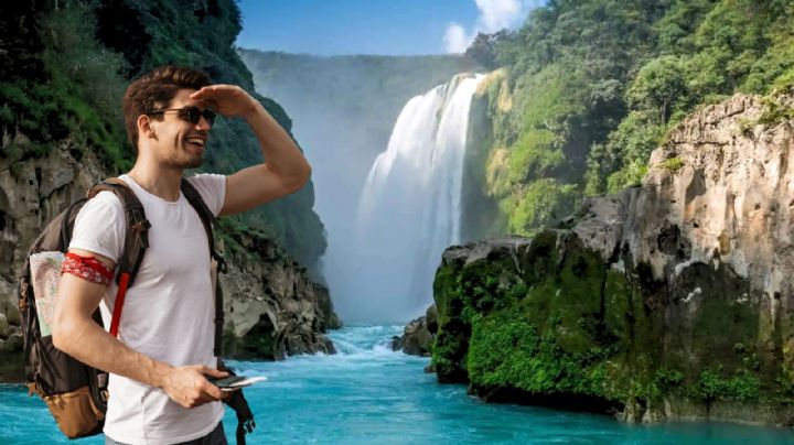El salto de agua color turquesa en San Luis Potosí es uno de los más impresionantes de México