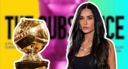 Demi Moore exhibe a productor tras ganar en los Golden Globes 2025 por La Sustancia (VIDEO)