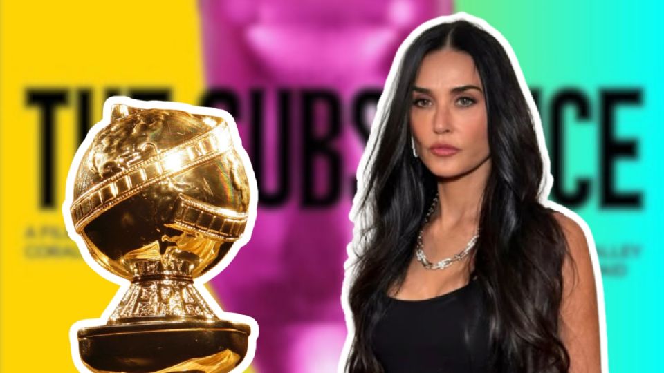 Demi Moore gana su primer Globo de Oro a los 62 años tras el éxito de ‘La Sustancia’ y así lo agradece.