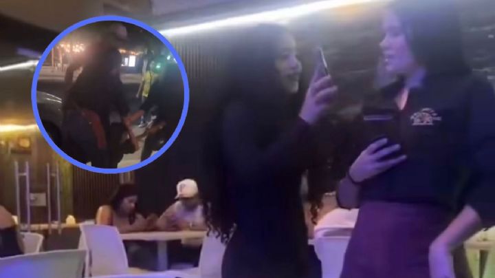 VIDEO: Mesera y pareja de cliente protagonizan pelea