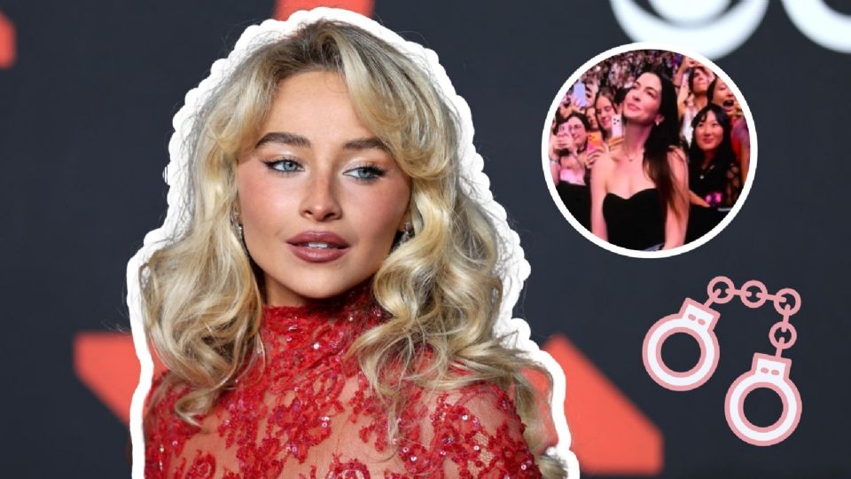 Anne Hathaway “arrestada” por Sabrina Carpenter en un concierto; en este segmento, la cantante convive con sus fans, dejando uno de los momentos más memorables del show.