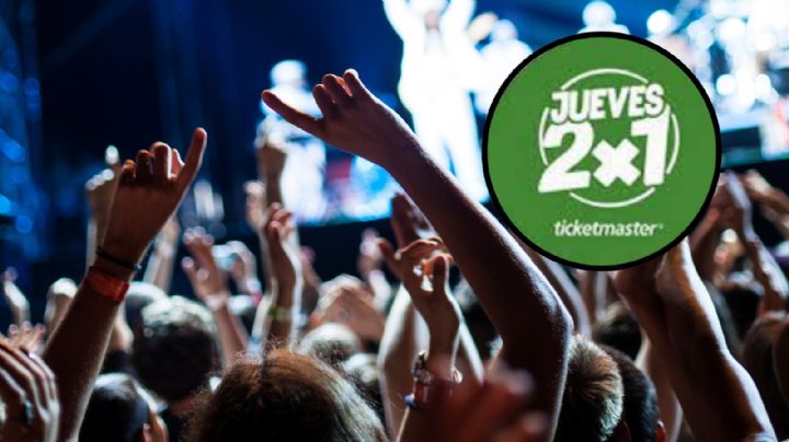 Jueves de 2x1 Ticketmaster: Conciertos con boletos GRATIS hoy 30 de octubre en México