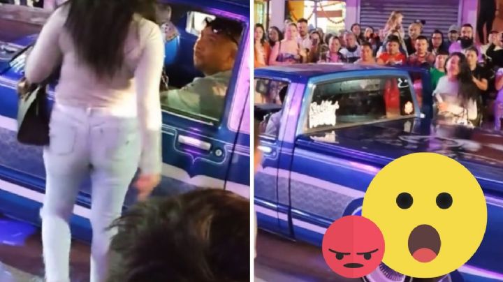 Mujer protagoniza escena de celos frente a miles de personas: VIDEO