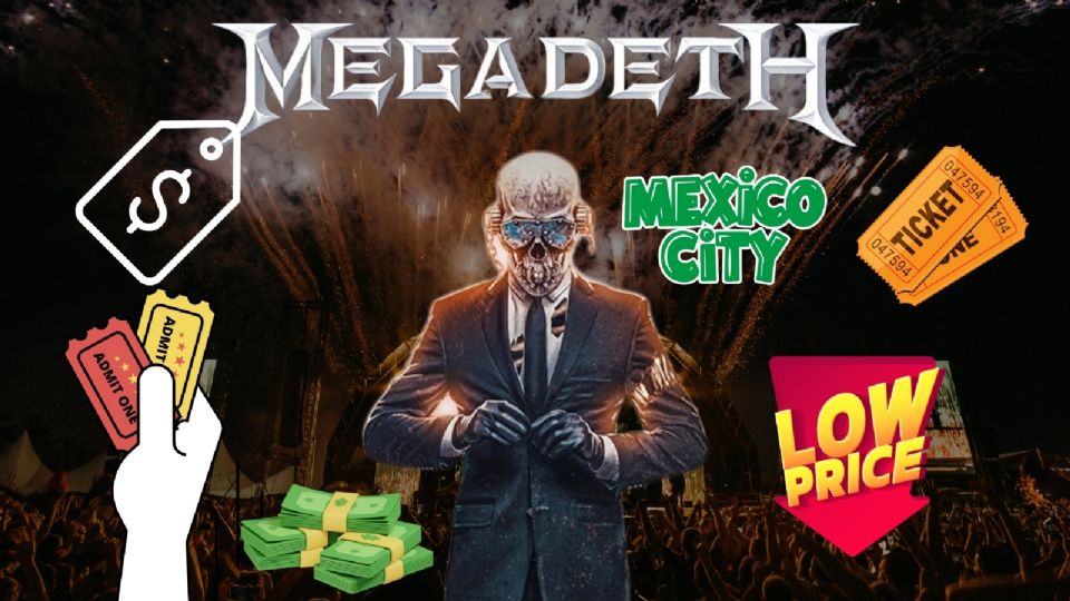 Megadeth México 2026, precio de los boletos.