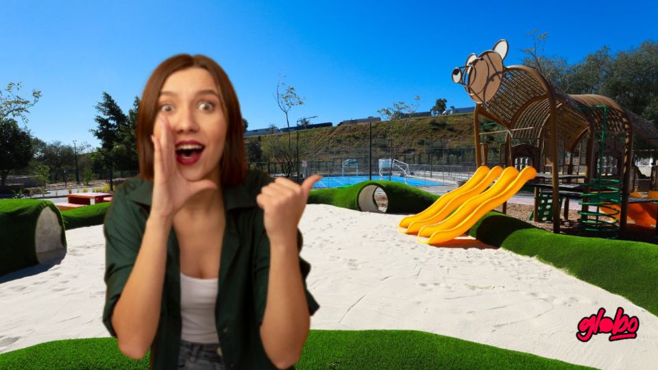 Este parque de juegos es ideal para visitar en familia, ya que combina diversión y espacios al aire libre.