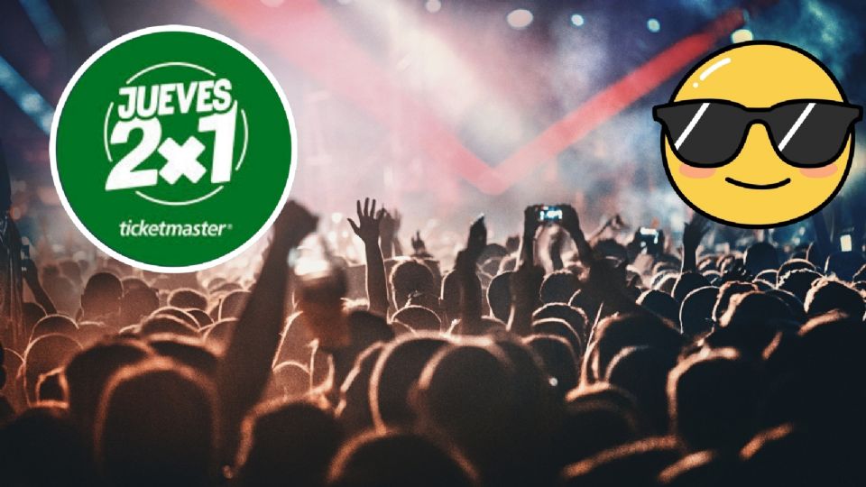 Jueves 2x1 de Ticketmaster, eventos disponibles.
