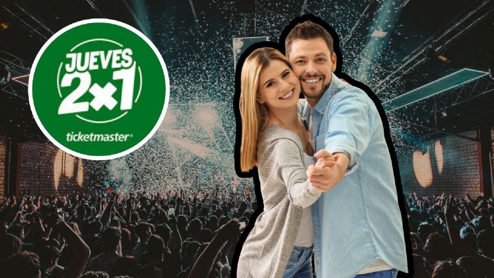 Jueves 2x1 de Ticketmaster eventos disponibles.