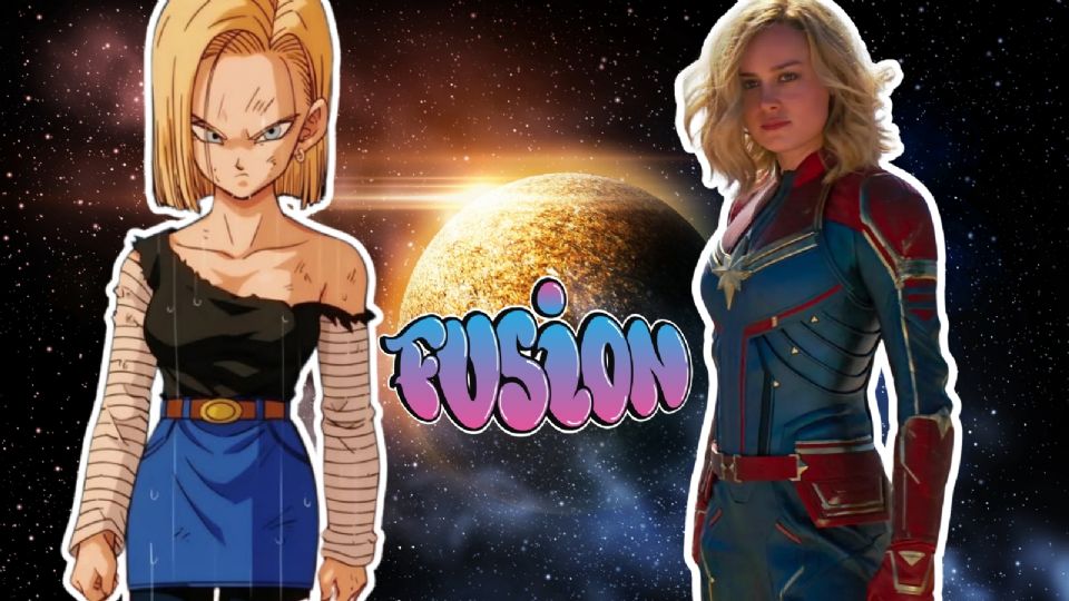 Androide 18 y Capitana Marvel así se verían si hicieran la Fusión.