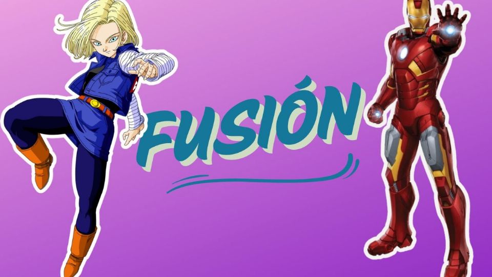 ¿Cómo se vería la fusión entre Androide 18 e Iron Man?