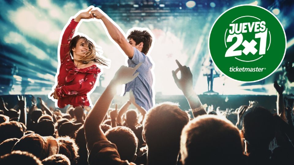 Jueves 2x1 en Ticketmaster, estos son los conciertos que cuentan con la promoción.