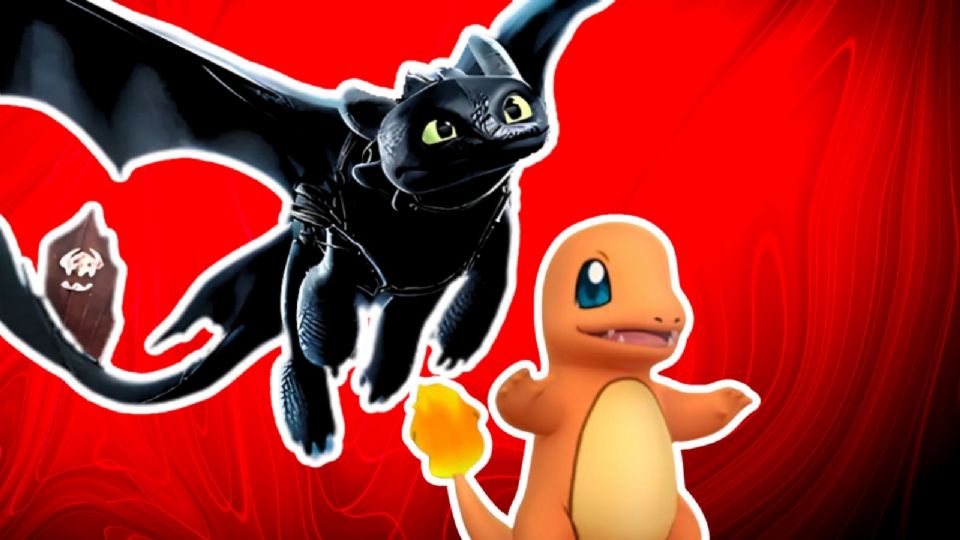 Así luciría la fusión de Charmander de Pokémon y Chimuelo de Cómo entrenar a tu dragón según la Inteligencia Artificial.