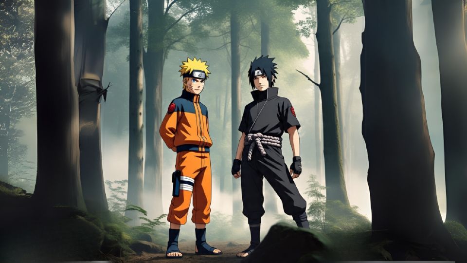 Fusión de “Naruto” y “Sasuke” según la Inteligencia Artificial.