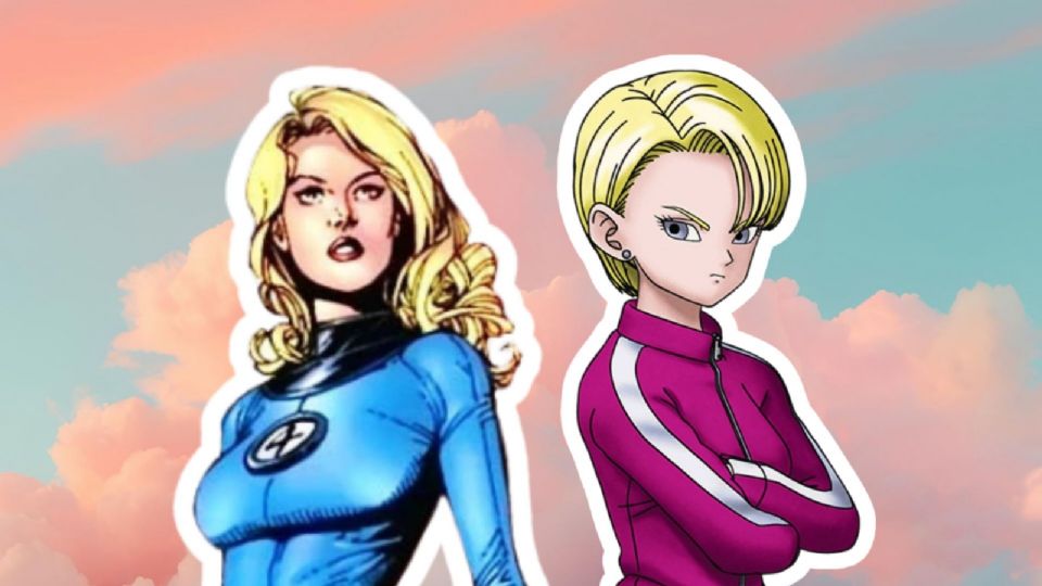 Fusión de 'Androide 18' de “Dragon Ball Z” y 'Mujer Invisible' de “Los Cuatro Fantásticos”, según la IA.