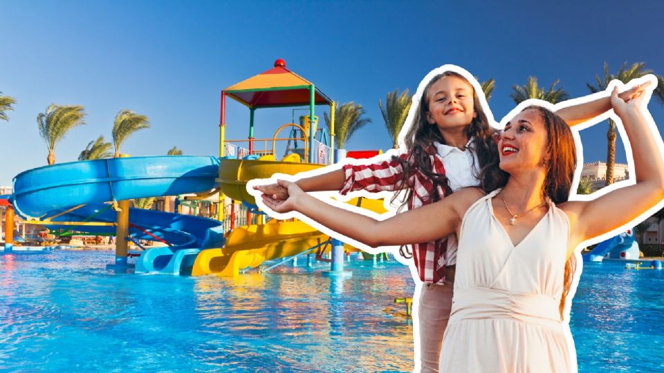 Parque acuático para festejar el 10 de mayo.