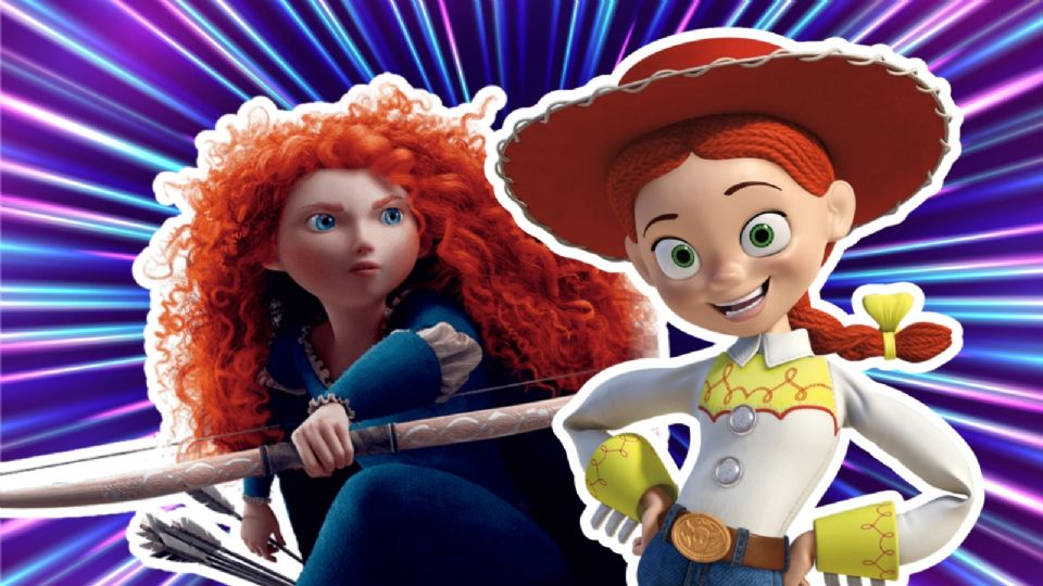 Fusión de la Princesa Mérida de Valiente y Jessie de Toy Story.