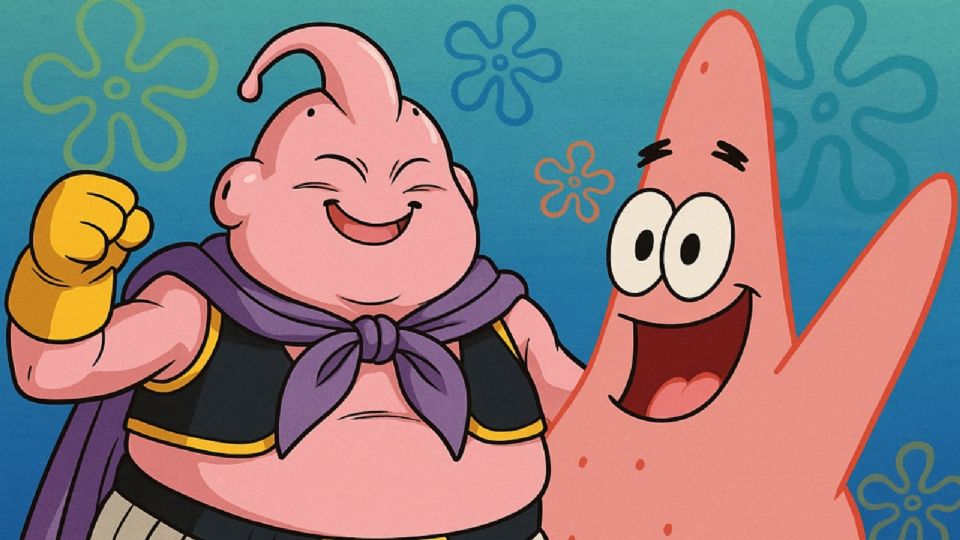 ¿Cómo se vería una fusión de Majin Buu y Patricio?