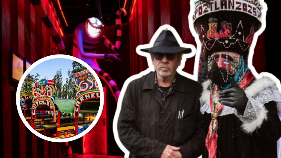 Tim Burton se enamora de Xochimilco durante su visita a México.
