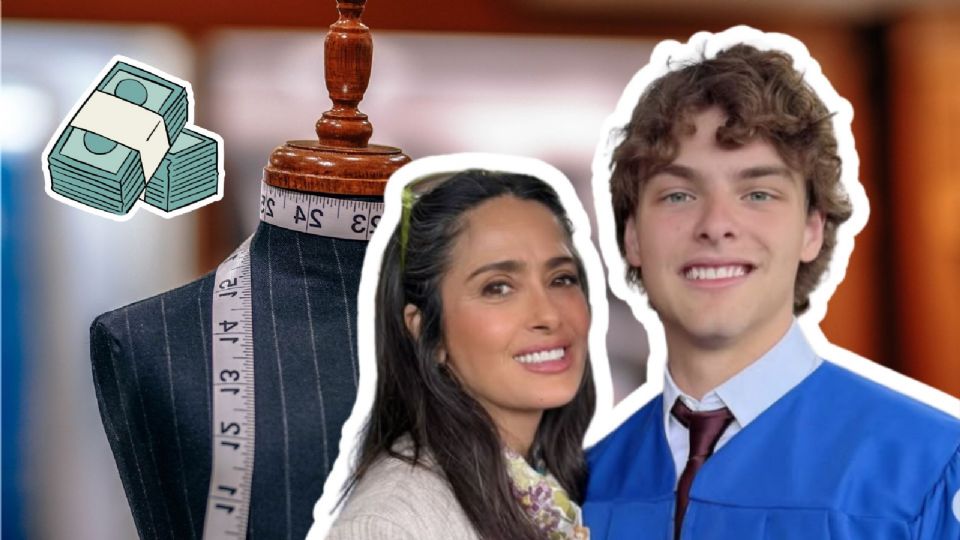 Salma Hayek celebra la graduación de su hijastro.