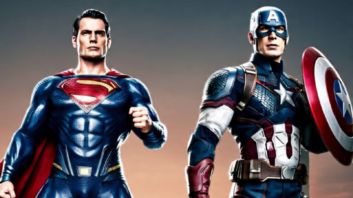Así luciría la fusión de Superman de DC Comics y Capitán América de Marvel, según la inteligencia artificial