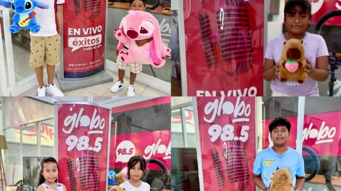 Felices ganadores de Peluches