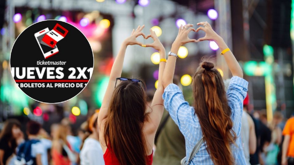 Jueves de 2x1 en Ticketmaster, lista completa de eventos con el 50% de descuento.
