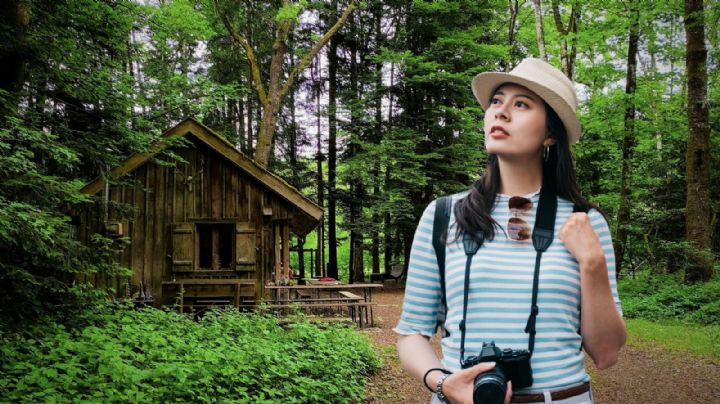 El Pueblo Mágico de Jalisco con cabañas de madera, bosques de pino y una cascada escondida