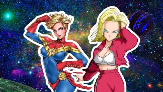 Así se vería la impactante fusión de Androide 18 y Capitana Marvel creada por la IA