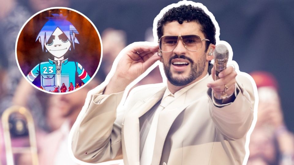 Bad Bunny y Gorillaz comparten escenario en Londres, recibiendo una gran ovación de más de 60 mil asistentes.