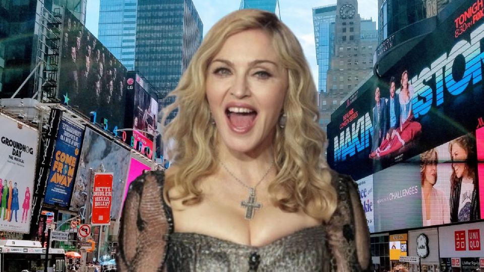 Madonna sorprende en Times Square con el estreno de un tema con influencias dance y electrónicas.