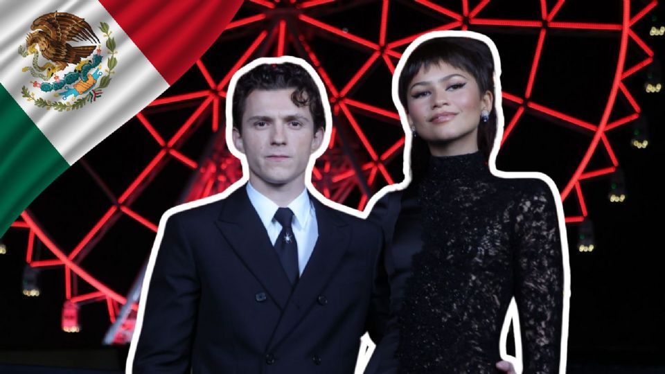 Tom Holland y Zendaya en el fan event de Spider-Man que reunió a cientos de seguidores en CDMX.