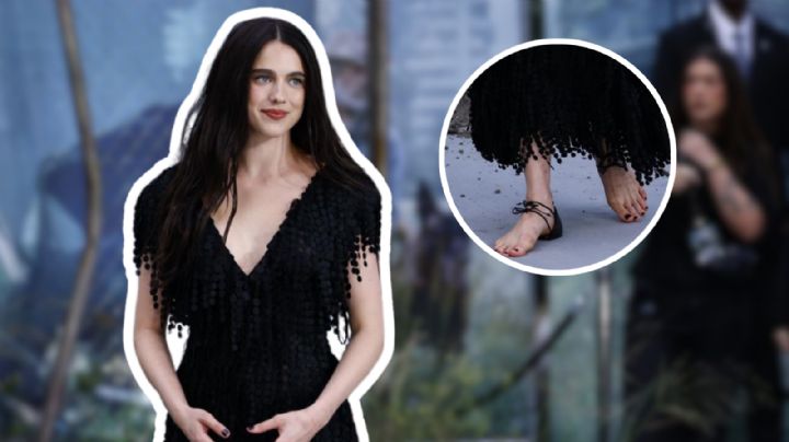Margaret Qualley posa con zapatos sin suela: ¿Cuánto cuestan y por qué causan polémica?