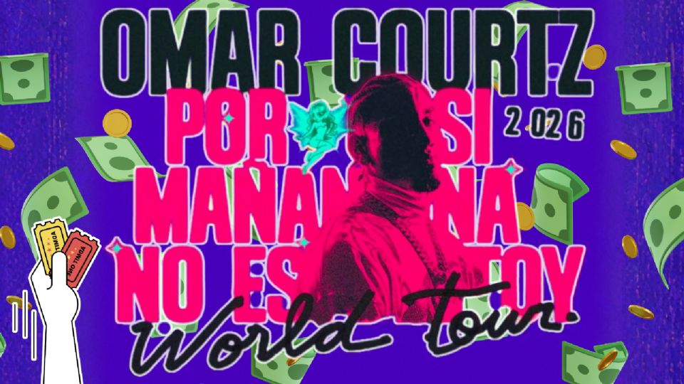 Omar Courtz visitará México a finales de año: Fechas y precio de boletos en CDMX.